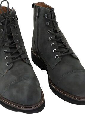 Vionic Livermore Oxford Boot Dark Khaki Suede Men US 10M EU 43